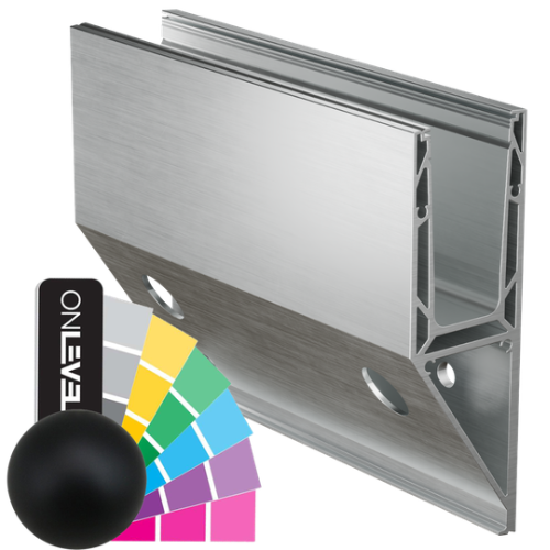 TF-3621 glasprofil L=5000mm, aluminium RAL matta