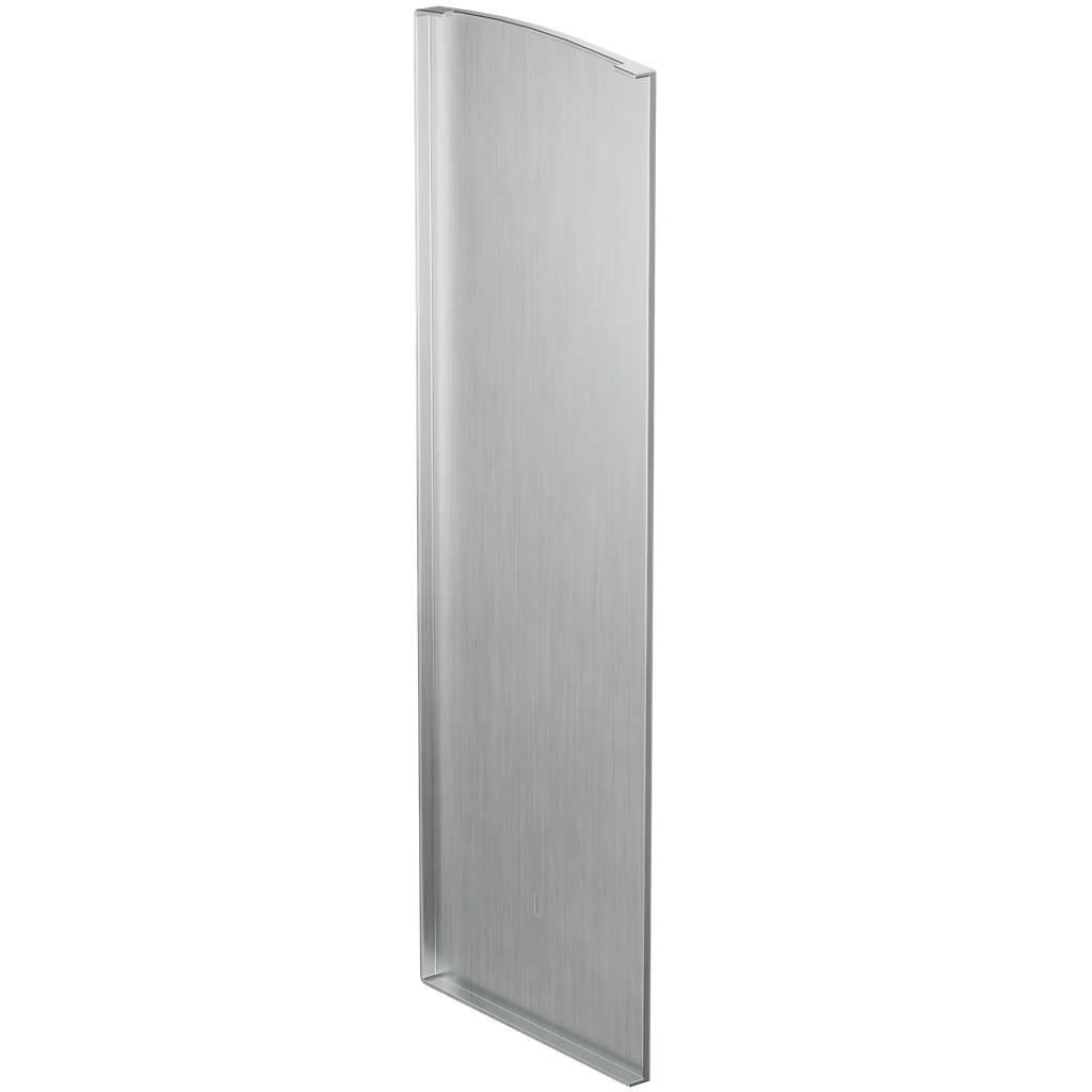 TF-3621 endekappe venstre med dækkappe, aluminium rå overfl.