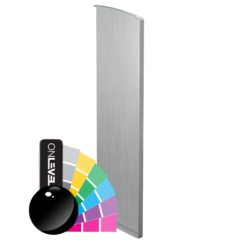 TF-3621 ändlock höger, aluminium RAL skinande