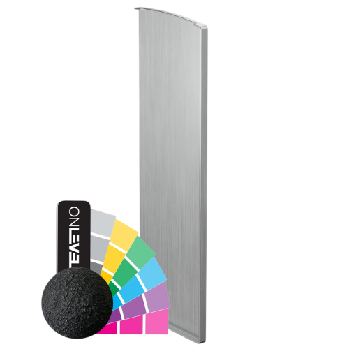 TF-3621 endekap høyre, aluminum RAL struktur