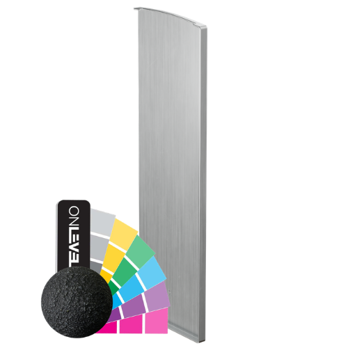 TF-3621 endekap høyre, aluminum RAL struktur