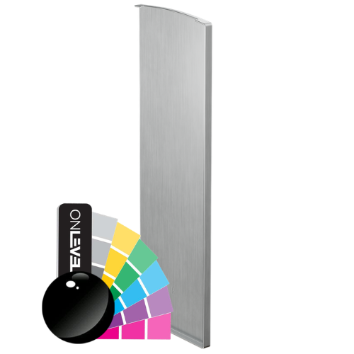 TF-3621 endekappe højre med dækkappe, aluminium RAL blank