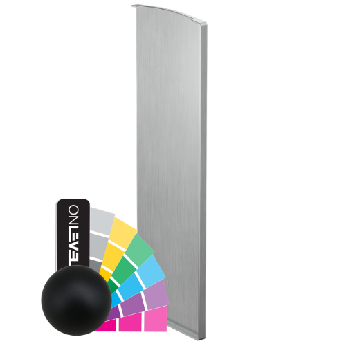 TF-3621 endcap right with covercap, aluminum RAL matt