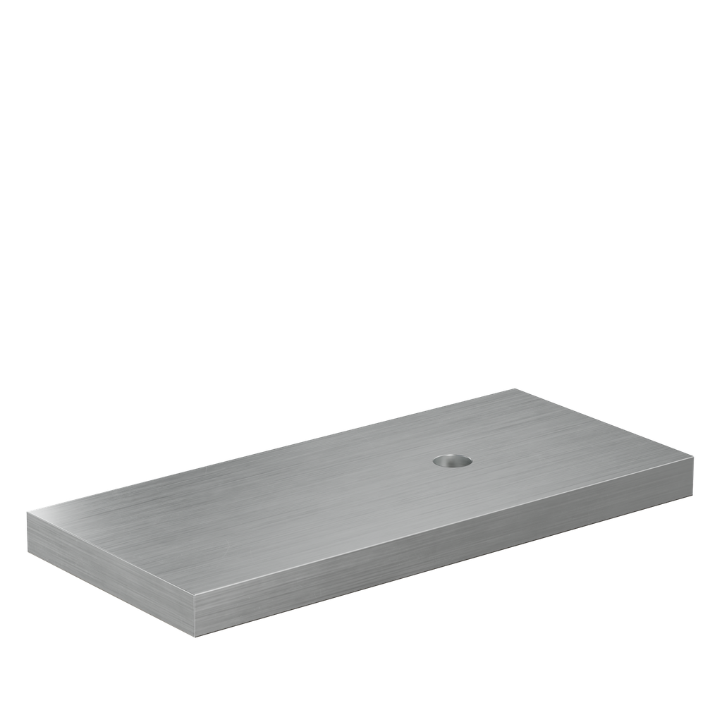 TF-3621 spacer tjocklek 15mm, aluminium obehand. utför.
