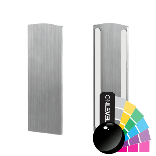 TL-3120 Ändlock höger alum. RAL skinande