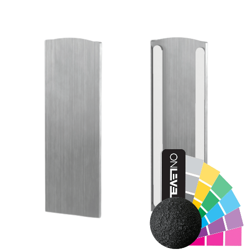 TL-3120 Endekap hØjre aluminum RAL (ujevn)