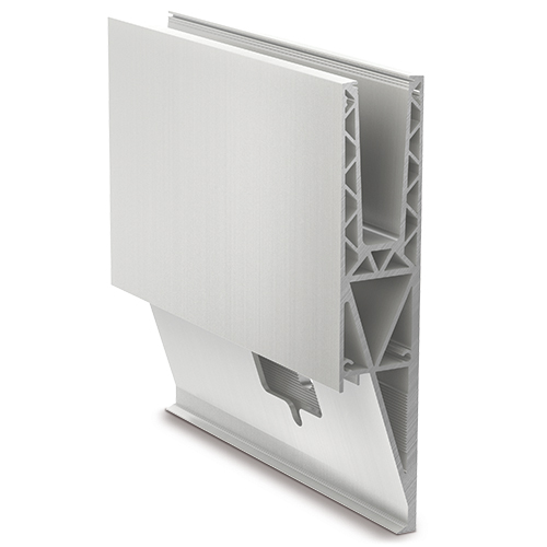 TL-3121 Glass profile  L=5000mm aluminum natural anodized