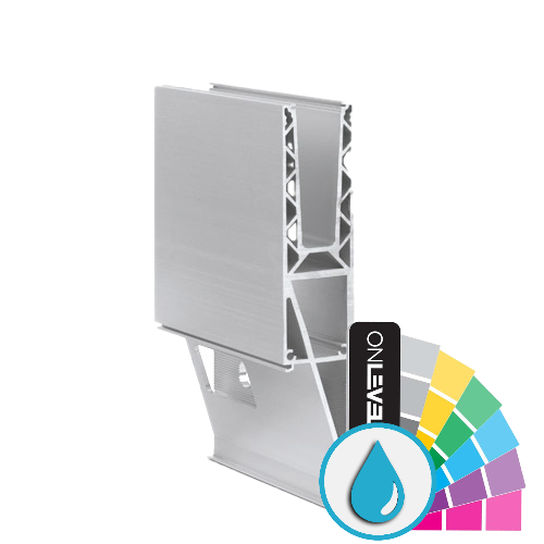 TL-3121 Glassprofil  L=5000mm aluminum ARMOR RAL
