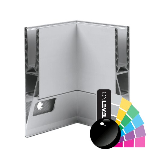 TL-3121 Inside corner 90° alum. RAL shiny
