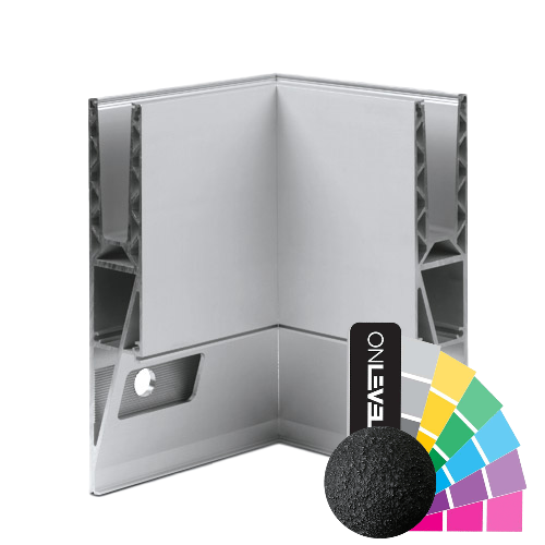 TL-3121 Indv. hjørne 90° aluminium RAL mat strukturlak