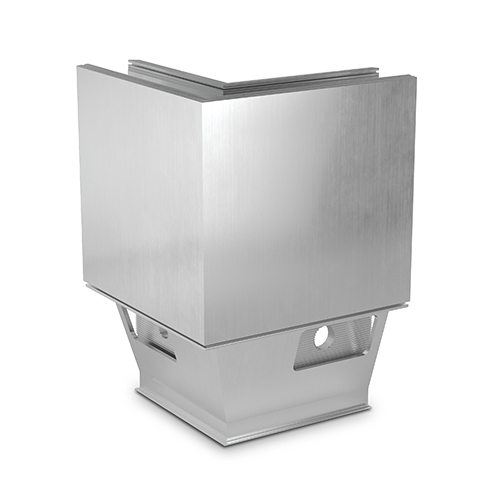 TL-3121 Udv. hjørne 90° aluminium rå Overfl.