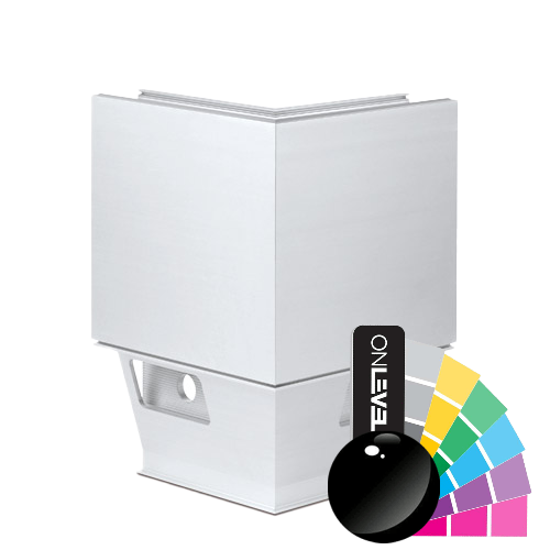 TL-3121 Udv. hjørne 90° RAL blank