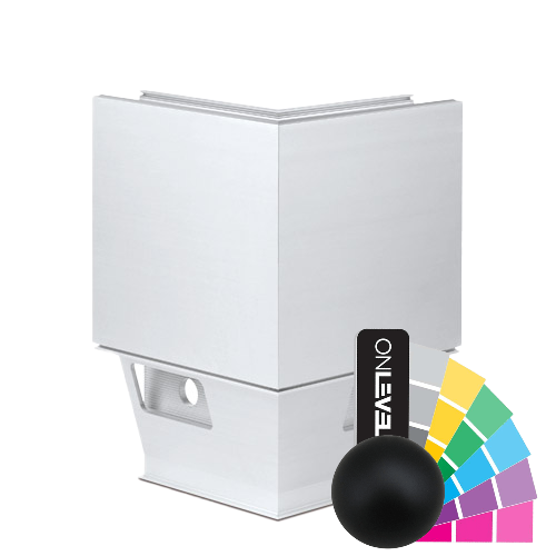 TL-3121 Utsida hörna 90° aluminium RAL matta