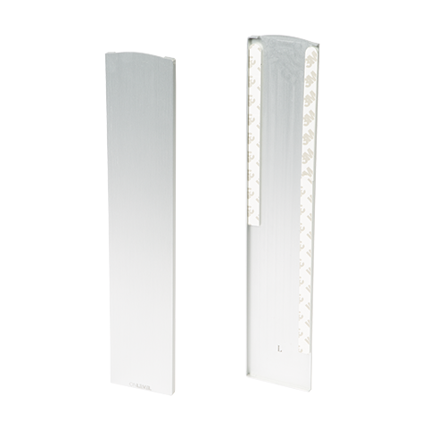 TL-3121 Endcap left half height covercap aluminum natural anodized