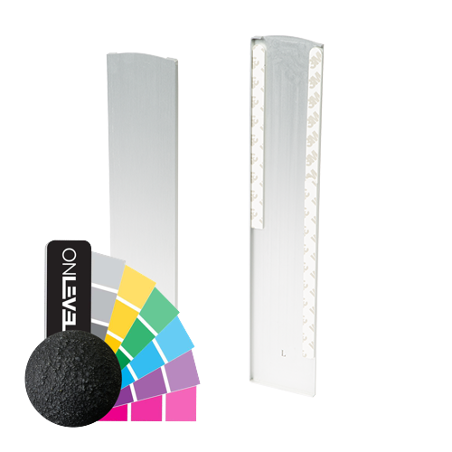 TL-3121 Endekap venstre bare for lav klikk profil aluminium RAL struktur