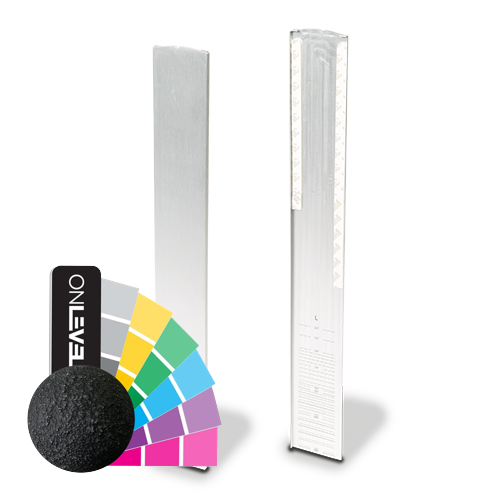 TL-3121 Endcap venstre kun til lav click profil til trappe aluminum RAL strukturerert