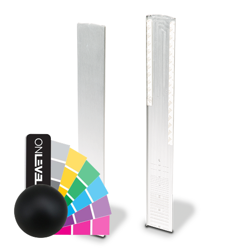 TL-3121 endekappe venstre kun til lav click profil til trappe aluminium RAL mat