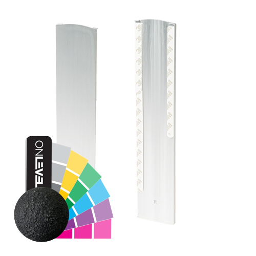 TL-3121 Ändlock höger bara för låg klickprofil aluminium RAL struktur