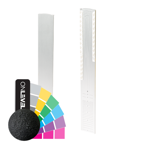 TL-3121 Endcap right half height covercap for stairway aluminum RAL struct.