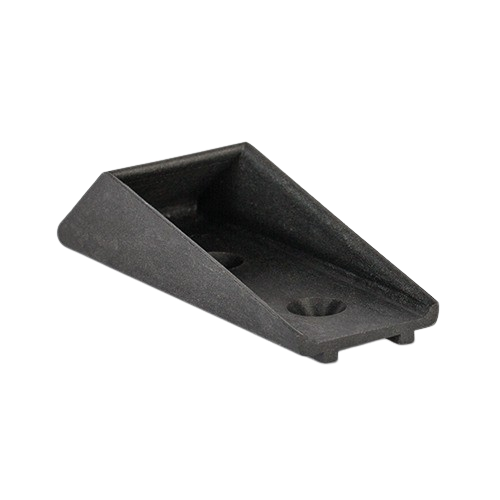 Trans-Level glas stop for alle 1.0 kN glasprofiler, kunststof sort