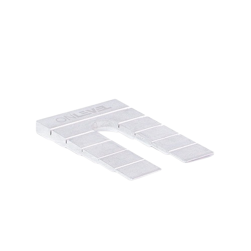 Horseshoe shims aluminum mill finish