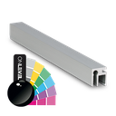 Top-cover slim med åbning 3mm, L=5000mm, aluminium RAL blank