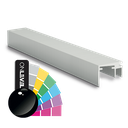 Top-cover slim med åpning 15mm, L=5000mm, aluminium RAL blank