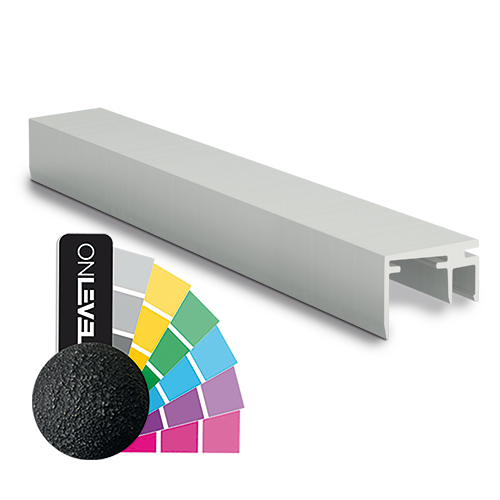 Top-dekke 1.0kN, B=15mm, L=5000mm aluminum RAL strukturerert