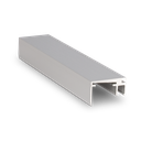 Top-cover slim with opening 20mm, L=5000mm, aluminum natural anodized