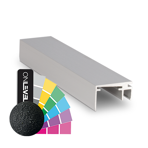 Top-dæk 1.0kN, B=20mm, L=5000mm aluminum RAL mat strukturlak