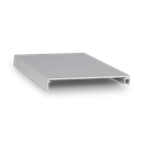 Top-cover slim med öppning 120mm, L=5000mm, aluminium natur anodiserad