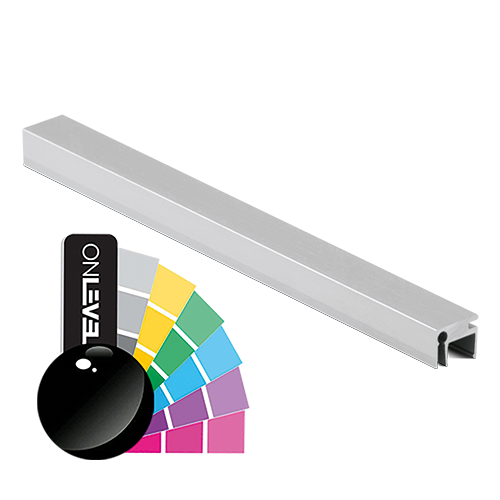 Top-cover med åpning 3mm, L=5000mm, aluminium RAL blank