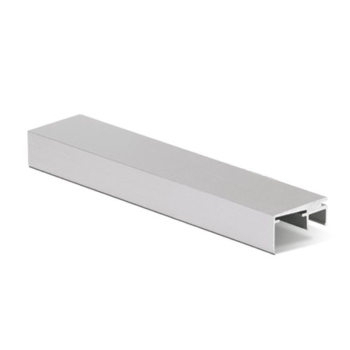 Top-cover med öppning 20mm, L=5000mm, aluminium obehand. utför.