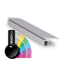 Floor-connect slim 20mm bredde, L=5000mm, aluminium RAL blank