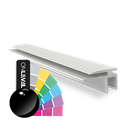 Top-cover slim med vandret åbning 2.5mm, L=5000mm, aluminium RAL blank