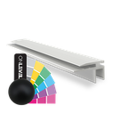 Top-cover slim med vandret åbning 2.5mm, L=5000mm, aluminum RAL mat