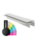 Top-cover med horisontal åpning 2.5mm, L=5000mm, aluminum RAL struktur