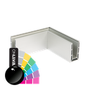 TL-6500 Corner inside/outside alum. RAL shiny