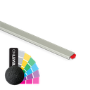 Glass edge protection for glass 10-11.5mm L=3000mm, aluminum RAL structure (incl. glass mounting tape)