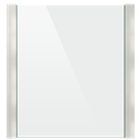 SKYFORCE-Top set incl. glass rubbers for glass 10.76/12.76mm height 1000mm, alum. traffic white (RAL 9016)
