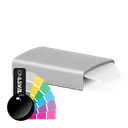 Connector glass edge protection Glass 12-13.5mm alum. RAL shiny