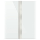 SKYFORCE-Top center post incl. glass rubbers for glass 16.76/17.52/21.52mm height 900mm, alum. RAL shiny