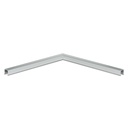 Corner 90° U-profile 26x23x2mm, aluminum natural anodized