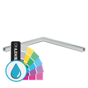 Corner 90° U-profile 26x23x2mm, aluminum ARMOR RAL