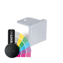 Endcap flat U-profile 30x28x2mm aluminum RAL mat