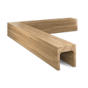 LAZORTRACK vägglista 56x43mm insida hörna 90°, ek lackerad (Utgående produkt till 2026-06-30 eller så länge lagret räcker)
