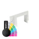 LAZORTRACK wall handrail 56x43mm wall connector, aluminum RAL struct.