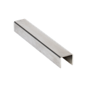 Handrail U-profile 30x25x2mm, L=4000mm AISI 316 satined