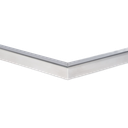 Corner connector 90° u-profile horiz. 30x25x2mm AISI 304 satined