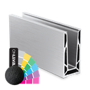 TL-6080 Glass profile  L=2500mm aluminum RAL matt